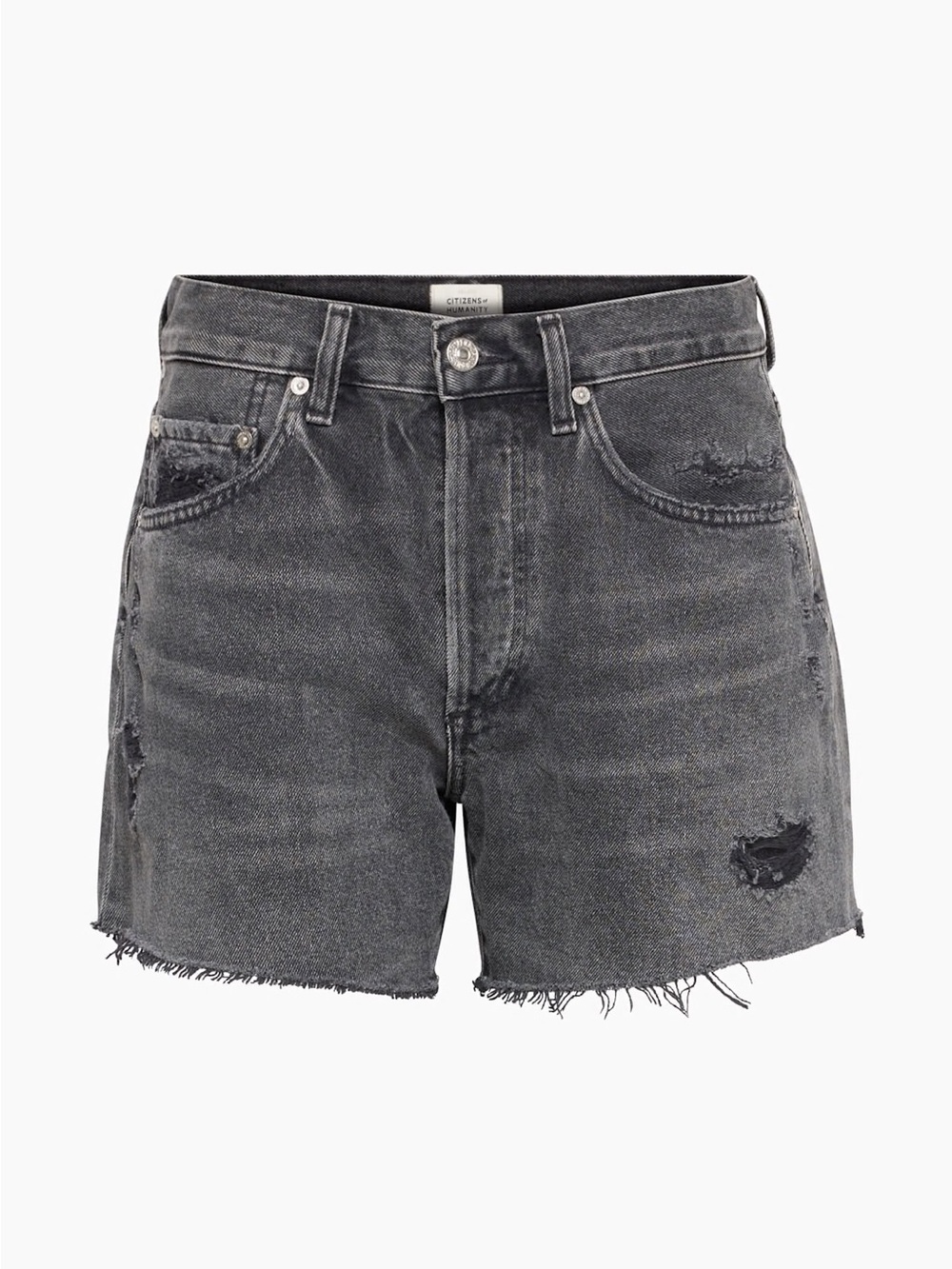 Citizens of Humanity Annabelle Long High-rise Denim Cut-Off Shorts -SIZE 26